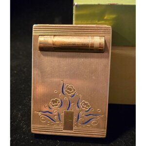 1950s Brass Bourjois Evening in Paris" compact vintage lipstick, blush